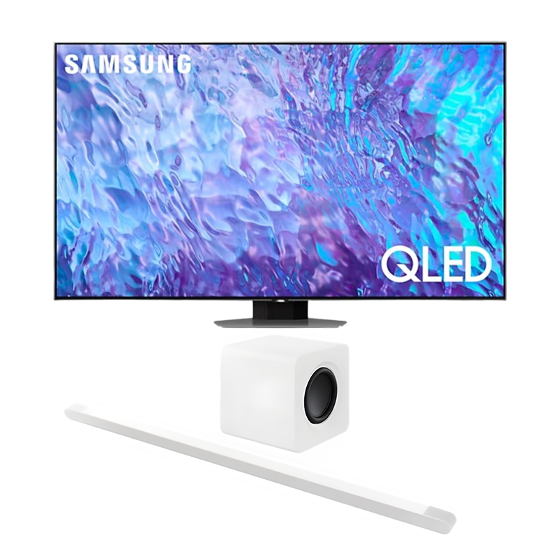 TV SAMSUNG 55P QLED 4K Q83C + BARRE DE SON SAMSUNG Ultra Slim HW-S801B